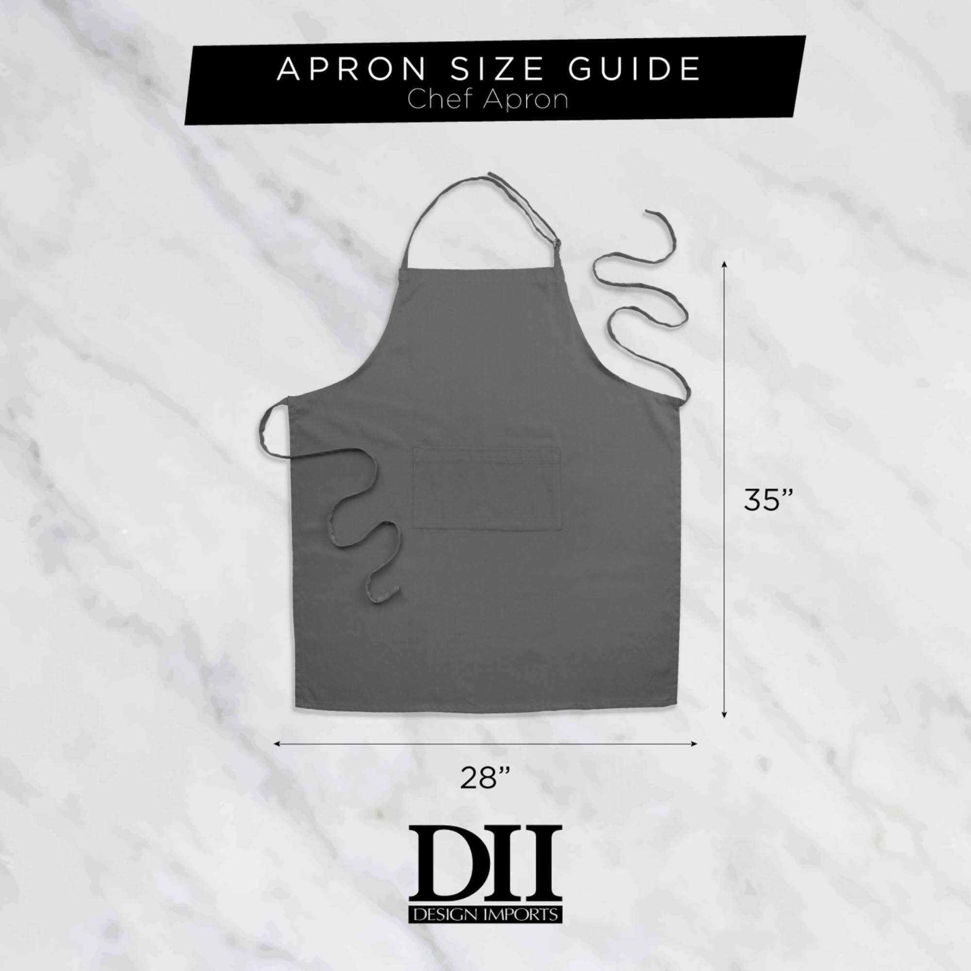 Black & White Herringbone Chef Apron
